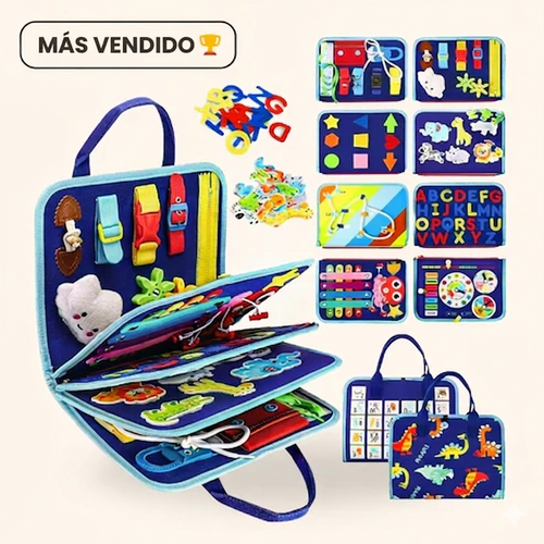 Kiddora™ Bolsa de Actividades Montessori | 8 en 1
