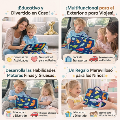 Kiddora™ Bolsa de Actividades Montessori | 8 en 1